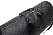 Load image into Gallery viewer, LOUIS VUITTON ルイヴィトン キーポル バンドリエール55 ボストンバッグ N41413 ダミエグラフィット ブラック 美品 中古 4b011417