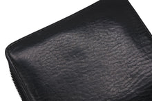 Load image into Gallery viewer, CHROME HEARTS クロムハーツ スクエアジップ ビルウォレット 二つ折り財布 ブラック レザー シルバー金具 美品 中古 4b011715