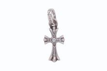 Load image into Gallery viewer, 極美品 CHROME HEARTS クロムハーツ BBY F PPRCHN 2PD ベイビーファットクロス ペンダントトップ ダイヤ 重量約2.0g 片耳用 中古 4b011711