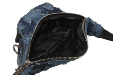 Load image into Gallery viewer, 極美品 CHROME HEARTS クロムハーツ SNAT PACK DNM SCTD PTCH ミニ スナットパック ウエストバッグ デニム パッチワーク 中古 4b011725