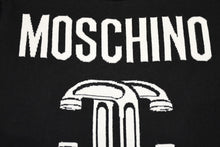 Load image into Gallery viewer, MOSCHINO モスキーノ Logo Wool knit ロゴ ウール ニット スウェット カラーブラック サイズXS 美品 中古 4b011735