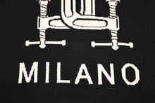 Load image into Gallery viewer, MOSCHINO モスキーノ Logo Wool knit ロゴ ウール ニット スウェット カラーブラック サイズXS 美品 中古 4b011735
