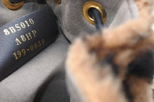 Load image into Gallery viewer, FENDI フェンディ ズッカ モントレゾール 2WAY ショルダーバッグ ブラウン ブラック 8BS010A8HP ファー レザー ゴールド金具 美品 中古 4b011789