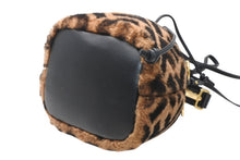 Load image into Gallery viewer, FENDI フェンディ ズッカ モントレゾール 2WAY ショルダーバッグ ブラウン ブラック 8BS010A8HP ファー レザー ゴールド金具 美品 中古 4b011789