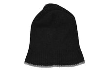 Load image into Gallery viewer, 新品同様 CHANEL シャネル ニットキャップ バラクラバ ココマーク カシミア シルク ブラック グレーKJ9KHJ98 中古 4b011803