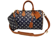 Load image into Gallery viewer, 新品未使用 LOUIS VUITTON ルイヴィトン スピーディ P9 バンドリエール30 2WAY ハンドバッグ ショルダーバッグ M15282 インディゴブルー 中古