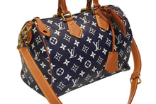 Load image into Gallery viewer, 新品未使用 LOUIS VUITTON ルイヴィトン スピーディ P9 バンドリエール30 2WAY ハンドバッグ ショルダーバッグ M15282 インディゴブルー 中古