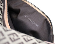 Load image into Gallery viewer, 極美品 FENDI フェンディ ズッキーノ マンマバゲット ショルダーバッグ ブラウン ベージュ 8BR030 コットン キャンバス レザー シルバー金具 中古 4b011852
