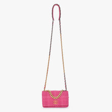 画像をギャラリービューアに読み込む, 極美品 CHANEL シャネル ココマーク ツイード ２WAY チェーン ショルダーバッグ 29番台 ピンクレザー シルバー/ゴールド金具 中古 4b011857