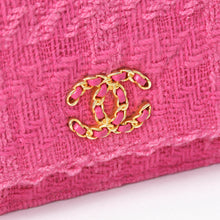 画像をギャラリービューアに読み込む, 極美品 CHANEL シャネル ココマーク ツイード ２WAY チェーン ショルダーバッグ 29番台 ピンクレザー シルバー/ゴールド金具 中古 4b011857