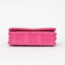 画像をギャラリービューアに読み込む, 極美品 CHANEL シャネル ココマーク ツイード ２WAY チェーン ショルダーバッグ 29番台 ピンクレザー シルバー/ゴールド金具 中古 4b011857