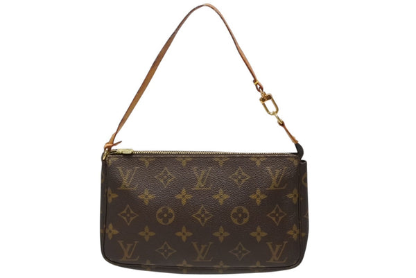 LOUIS VUITTON ルイヴィトン ポシェット アクセソワ―ル アクセポ M51980 モノグラムキャンバス カラー ブラウン 良品 中古 4b011866