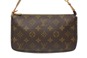 LOUIS VUITTON ルイヴィトン ポシェット アクセソワ―ル アクセポ M51980 モノグラムキャンバス カラー ブラウン 良品 中古 4b011866