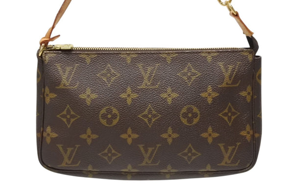 LOUIS VUITTON ルイヴィトン ポシェット アクセソワ―ル アクセポ M51980 モノグラムキャンバス カラー ブラウン 良品 中古 4b011866