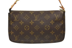 LOUIS VUITTON ルイヴィトン ポシェット アクセソワ―ル アクセポ M51980 モノグラムキャンバス カラー ブラウン 良品 中古 4b011866