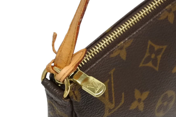 LOUIS VUITTON ルイヴィトン ポシェット アクセソワ―ル アクセポ M51980 モノグラムキャンバス カラー ブラウン 良品 中古 4b011866