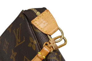 LOUIS VUITTON ルイヴィトン ポシェット アクセソワ―ル アクセポ M51980 モノグラムキャンバス カラー ブラウン 良品 中古 4b011866