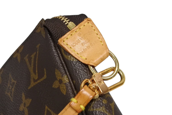 LOUIS VUITTON ルイヴィトン ポシェット アクセソワ―ル アクセポ M51980 モノグラムキャンバス カラー ブラウン 良品 中古 4b011866
