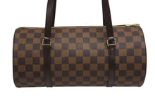 Load image into Gallery viewer, 極美品 LOUIS VUITTON ルイヴィトン パピヨン30 ハンドバッグ N51303 ダミエ エベヌ ブラウン ゴールド金具 中古 4b011916