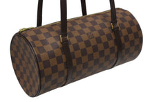 Load image into Gallery viewer, 極美品 LOUIS VUITTON ルイヴィトン パピヨン30 ハンドバッグ N51303 ダミエ エベヌ ブラウン ゴールド金具 中古 4b011916