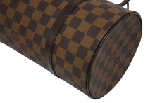 Load image into Gallery viewer, 極美品 LOUIS VUITTON ルイヴィトン パピヨン30 ハンドバッグ N51303 ダミエ エベヌ ブラウン ゴールド金具 中古 4b011916