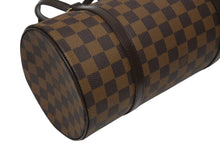 Load image into Gallery viewer, 極美品 LOUIS VUITTON ルイヴィトン パピヨン30 ハンドバッグ N51303 ダミエ エベヌ ブラウン ゴールド金具 中古 4b011916