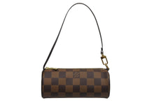 Load image into Gallery viewer, 極美品 LOUIS VUITTON ルイヴィトン パピヨン30 ハンドバッグ N51303 ダミエ エベヌ ブラウン ゴールド金具 中古 4b011916