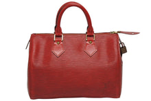 Load image into Gallery viewer, LOUIS VUITTON ルイヴィトン スピーディ25 ハンドバッグ エピレザー M43017 カスティリアンレッド 美品 中古 4b011870