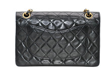 Load image into Gallery viewer, CHANEL シャネル タイムレスクラシック Wフラップ Wチェーンショルダーバッグ 1番台 ココマーク ラムスキン ゴールド金具 美品 中古 4b011900