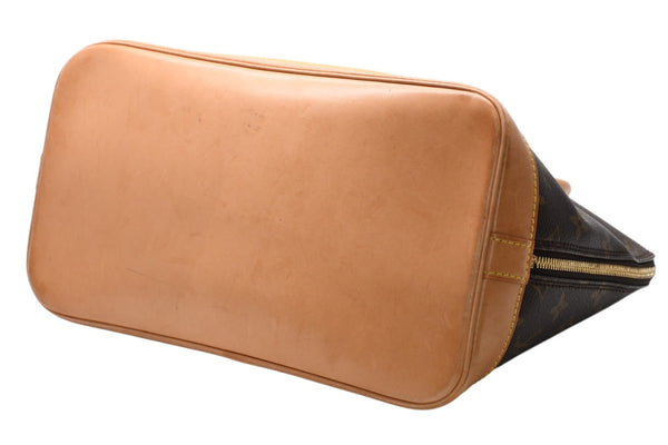 LOUIS VUITTON ルイ ヴィトン アルマPM ハンドバッグ M51130 モノグラム PVC ブラウン ゴールド金具 美品 中古 4b011873