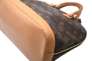 LOUIS VUITTON ルイ ヴィトン アルマPM ハンドバッグ M51130 モノグラム PVC ブラウン ゴールド金具 美品 中古 4b011873