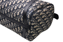 Load image into Gallery viewer, Christian Dior クリスチャンディオール トロッター ボストンバッグ ネイビー キャンバス 美品 中古 4b011879