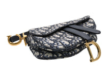 Load image into Gallery viewer, 極美品 Christian Dior クリスチャンディオール サドルミニバッグ ハンドバッグ M0456CTZQ オブリーク ネイビー 中古 4b011641