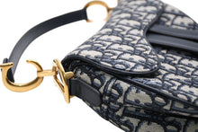 Load image into Gallery viewer, 極美品 Christian Dior クリスチャンディオール サドルミニバッグ ハンドバッグ M0456CTZQ オブリーク ネイビー 中古 4b011641
