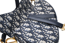 Load image into Gallery viewer, 極美品 Christian Dior クリスチャンディオール サドルミニバッグ ハンドバッグ M0456CTZQ オブリーク ネイビー 中古 4b011641