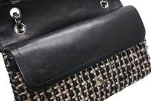 Load image into Gallery viewer, 極美品 CHANEL シャネル マトラッセ25 Wフラップ Wチェーンショルダーバッグ 7番台 ココマーク ツイード カーフスキン シルバー金具 中古 4b011908