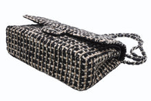 Load image into Gallery viewer, 極美品 CHANEL シャネル マトラッセ25 Wフラップ Wチェーンショルダーバッグ 7番台 ココマーク ツイード カーフスキン シルバー金具 中古 4b011908