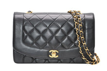 Load image into Gallery viewer, CHANEL シャネル ダイアナ25 マトラッセチェーンショルダーバッグ ココマーク 2番台 ラムスキン ブラウン ゴールド 美品 中古 4b011909