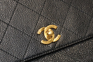 CHANEL シャネル ワイルドステッチ ハンドバッグ トップハンドル 5番台 ラムスキン ブラック ゴールド金具 美品 中古 4b011911