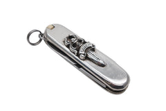 極美品 CHROME HEARTS クロムハーツ 7機能マルチツール ダガー アーミーナイフ NIFE ARMY SM V1 重量約51.2g シルバー925 ステンレス 中古 4b011919