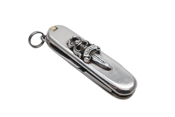 極美品 CHROME HEARTS クロムハーツ 7機能マルチツール ダガー アーミーナイフ NIFE ARMY SM V1 重量約51.2g シルバー925 ステンレス 中古 4b011919