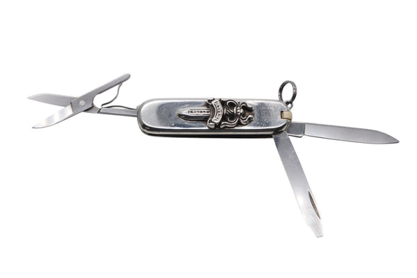 極美品 CHROME HEARTS クロムハーツ 7機能マルチツール ダガー アーミーナイフ NIFE ARMY SM V1 重量約51.2g シルバー925 ステンレス 中古 4b011919