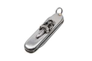 極美品 CHROME HEARTS クロムハーツ 7機能マルチツール ダガー アーミーナイフ NIFE ARMY SM V1 重量約51.2g シルバー925 ステンレス 中古 4b011919