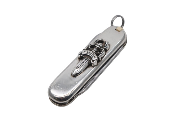 極美品 CHROME HEARTS クロムハーツ 7機能マルチツール ダガー アーミーナイフ NIFE ARMY SM V1 重量約51.2g シルバー925 ステンレス 中古 4b011919