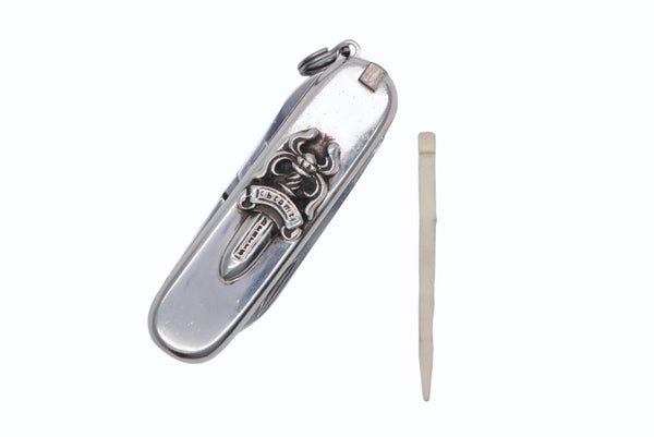 極美品 CHROME HEARTS クロムハーツ 7機能マルチツール ダガー アーミーナイフ NIFE ARMY SM V1 重量約51.2g シルバー925 ステンレス 中古 4b011919