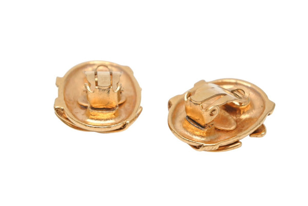 CHANEL シャネル ココマーク エリプス イヤリング 重量約24.6g 94A刻印 GP メタル ゴールド ヴィンテージ 楕円 美品 中古 4b011921