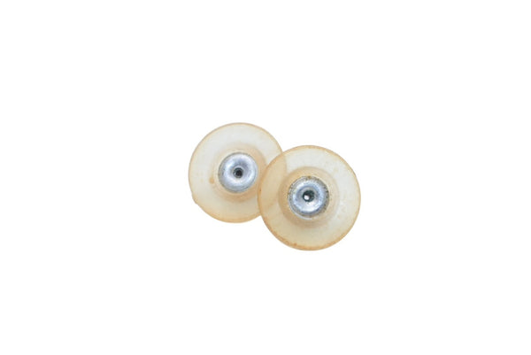 ココマーク スタッドピアス 重量約5.8g 01P刻印 GP メタル 樹脂 ゴールド クリア 両耳用 美品 中古 4b011931
