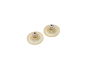 ココマーク スタッドピアス 重量約5.8g 01P刻印 GP メタル 樹脂 ゴールド クリア 両耳用 美品 中古 4b011931