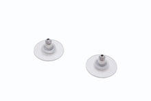 Load image into Gallery viewer, 極美品 CHANEL シャネル ココマーク ピアス 重量約1.3g A12V刻印 メタル ラインストーン シルバー クリア 両耳用 中古 4b011935