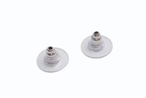 極美品 CHANEL シャネル ココマーク ピアス 重量約1.9g 99A刻印 メタル 樹脂 ホワイト シルバー クリア 両耳用 中古 4b011942